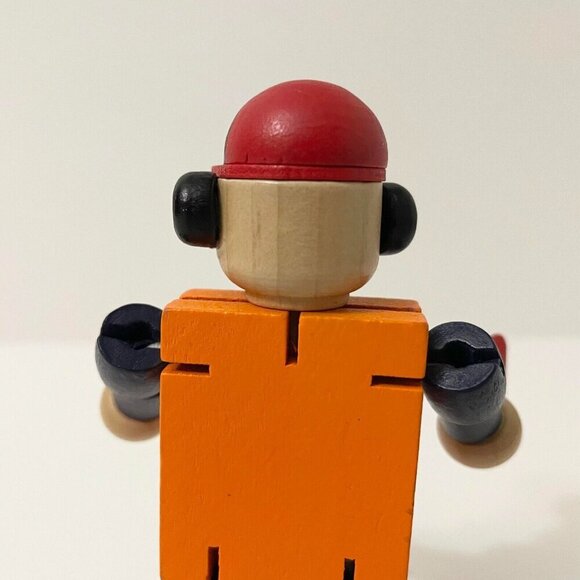 Turkish Airlines Small Wooden Toy Plane Coordinator Moveable Arms and Legs - Picture 8 of 16